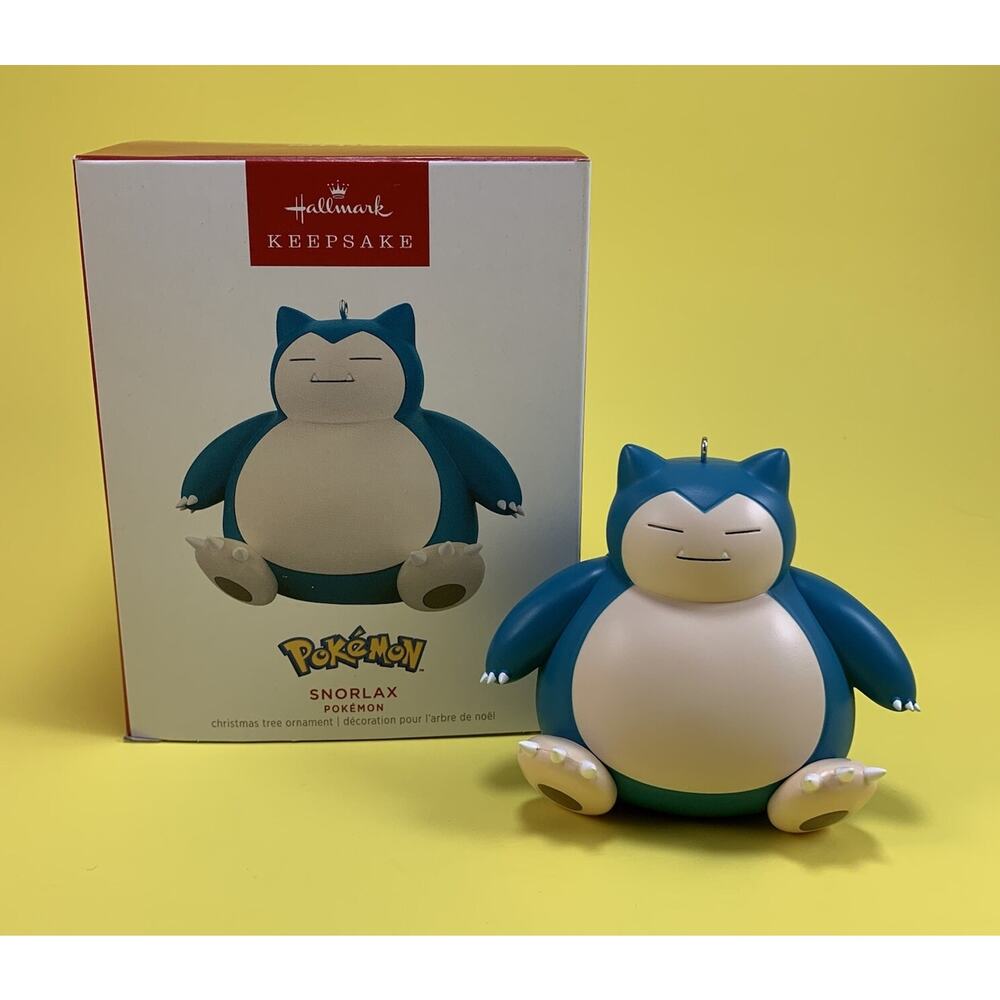 POKÉMON SNORLAX FIGURE HALLMARK KEEPSAKE CHRISTMAS TREE ORNAMENT FIGURINE w BOX